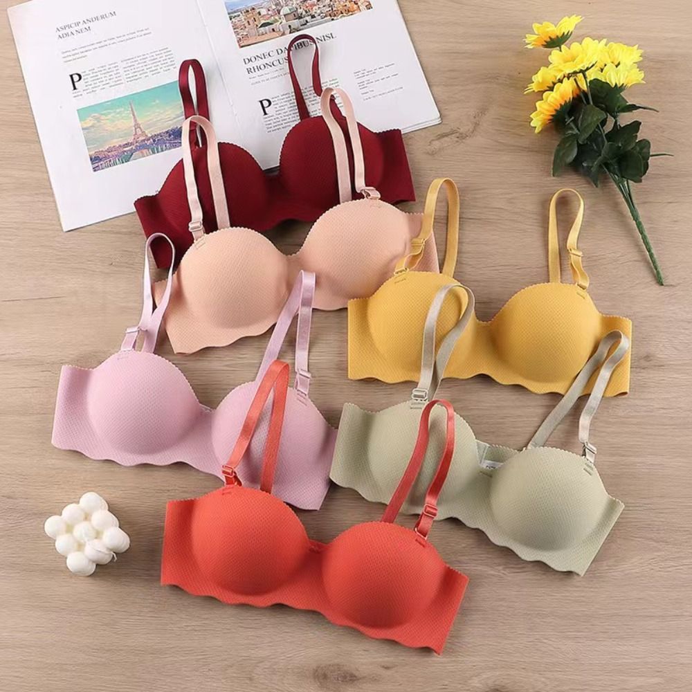 Wirefree Bra Comfort - Sexy Comfort Seamless Bra Adjustable Candy