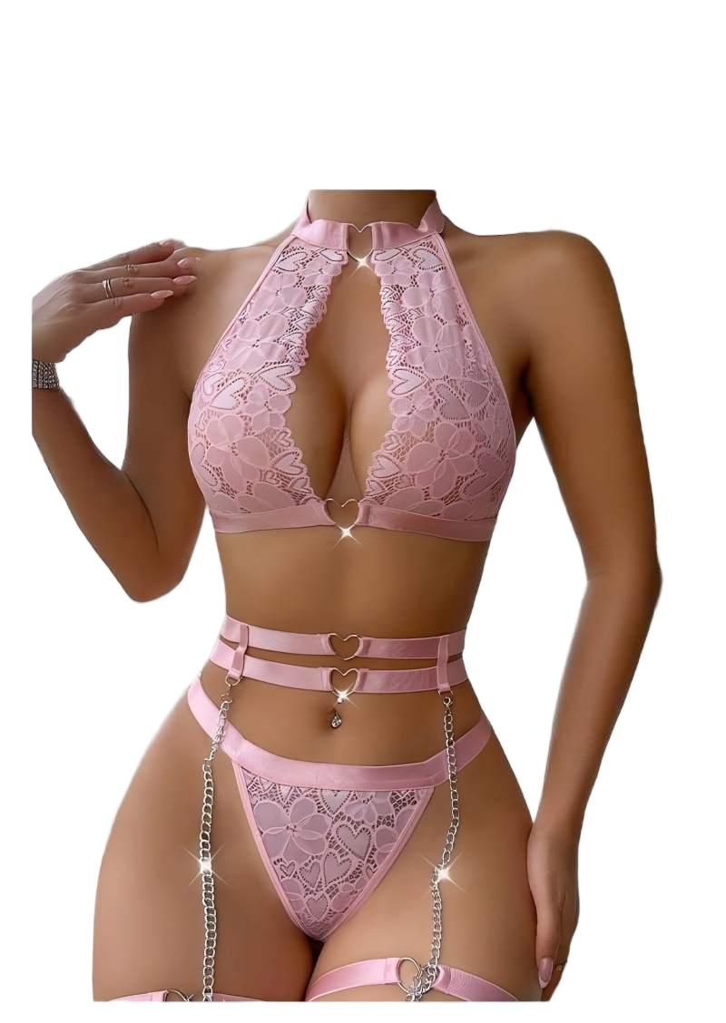 Sexy Lingerie Set Push Up Lace - огляд і ціна Plunge Bra Push Up