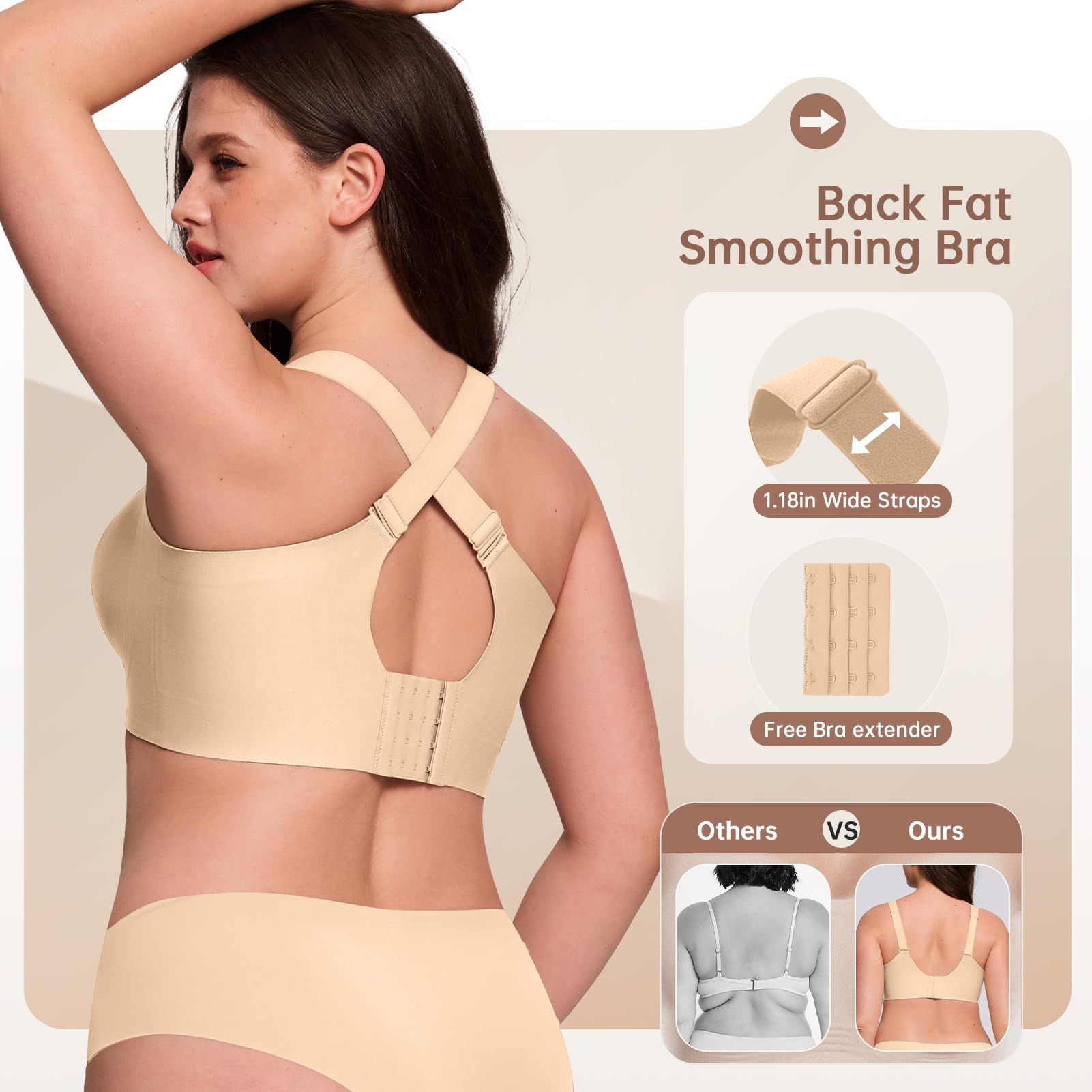 Plus Size Wireless Bra for Wom - огляд і ціна Full Coverage Bra