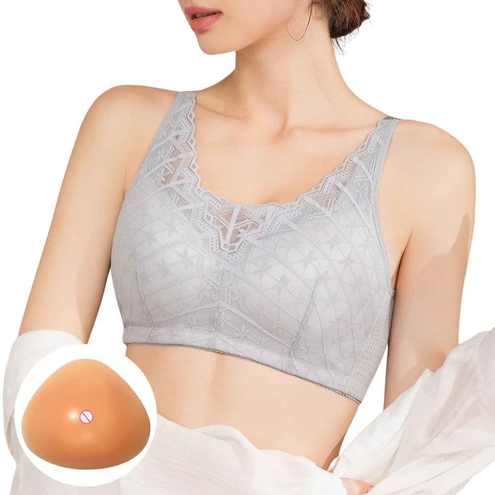 Bra With Fake Breast Form Mast - огляд і ціна Mastectomy Bra Pocket