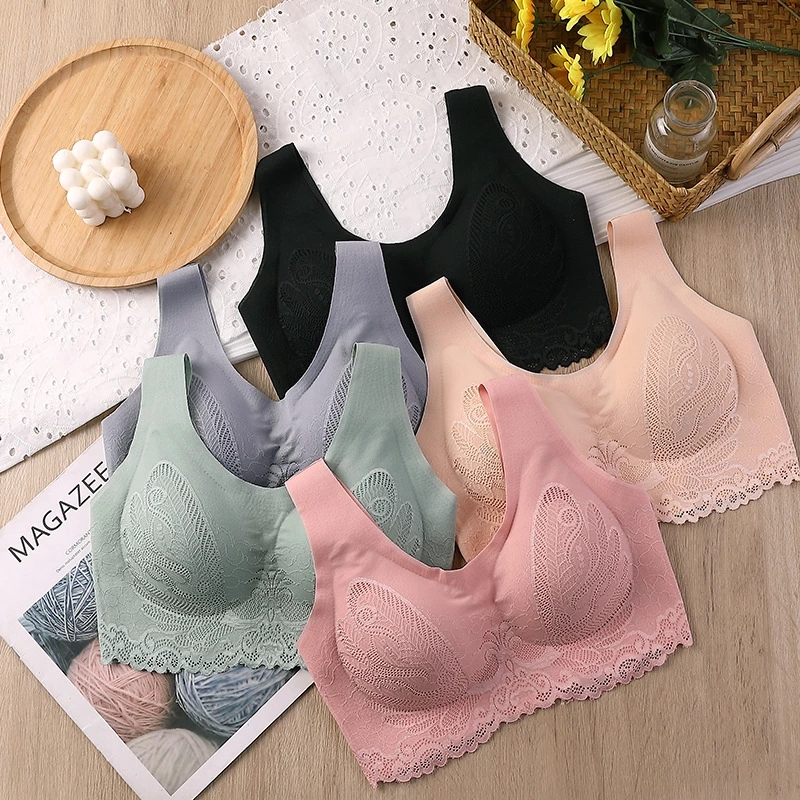 Breathable Latex Bra Seamless  - огляд і ціна Sheer Bra Lace