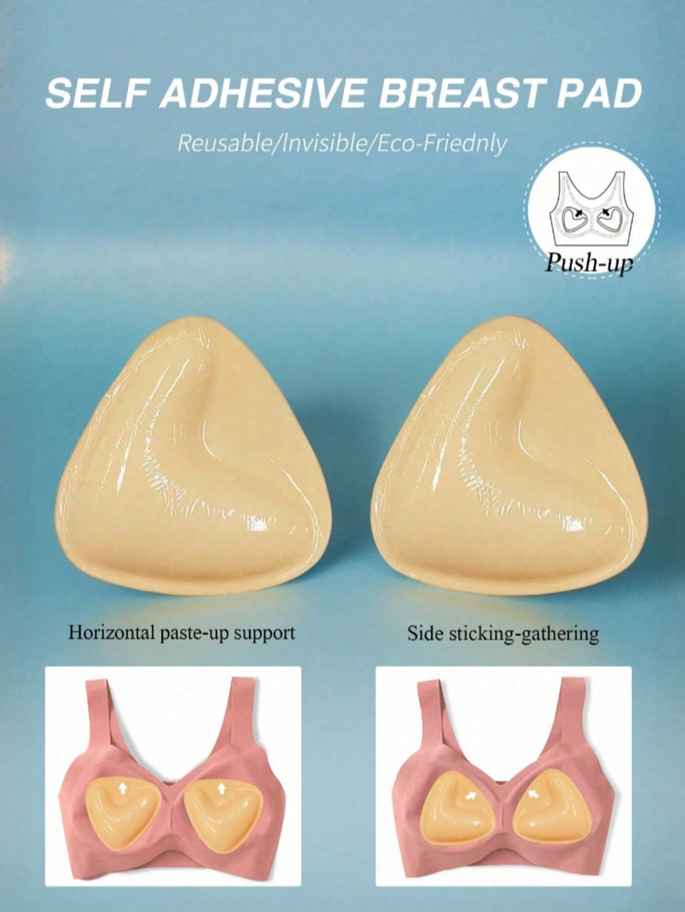 2pcs Reusable Double-Sided Adh - огляд і ціна Strapless Bra Adhesive
