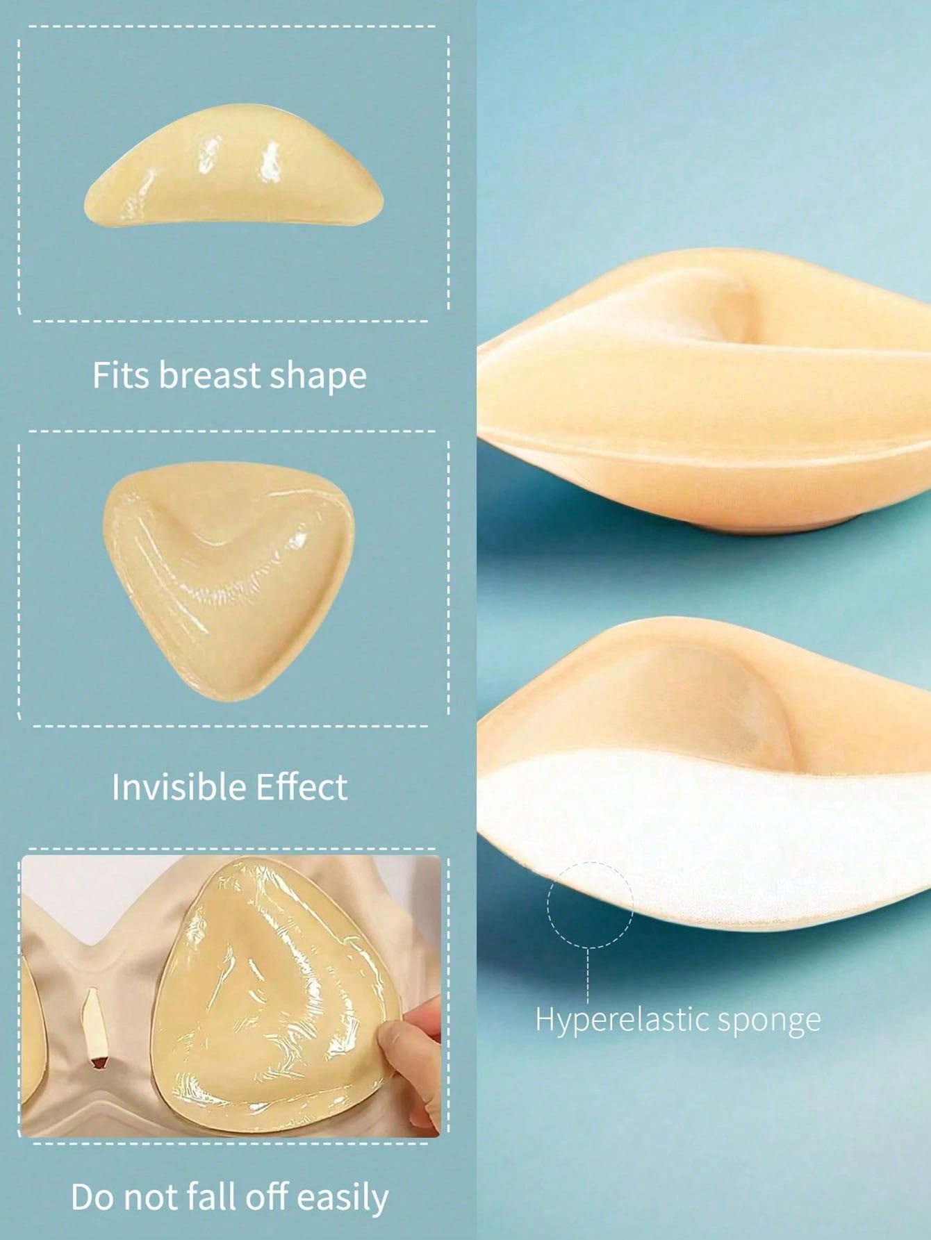 2pcs Reusable Double-Sided Adh - огляд і ціна Strapless Bra Adhesive