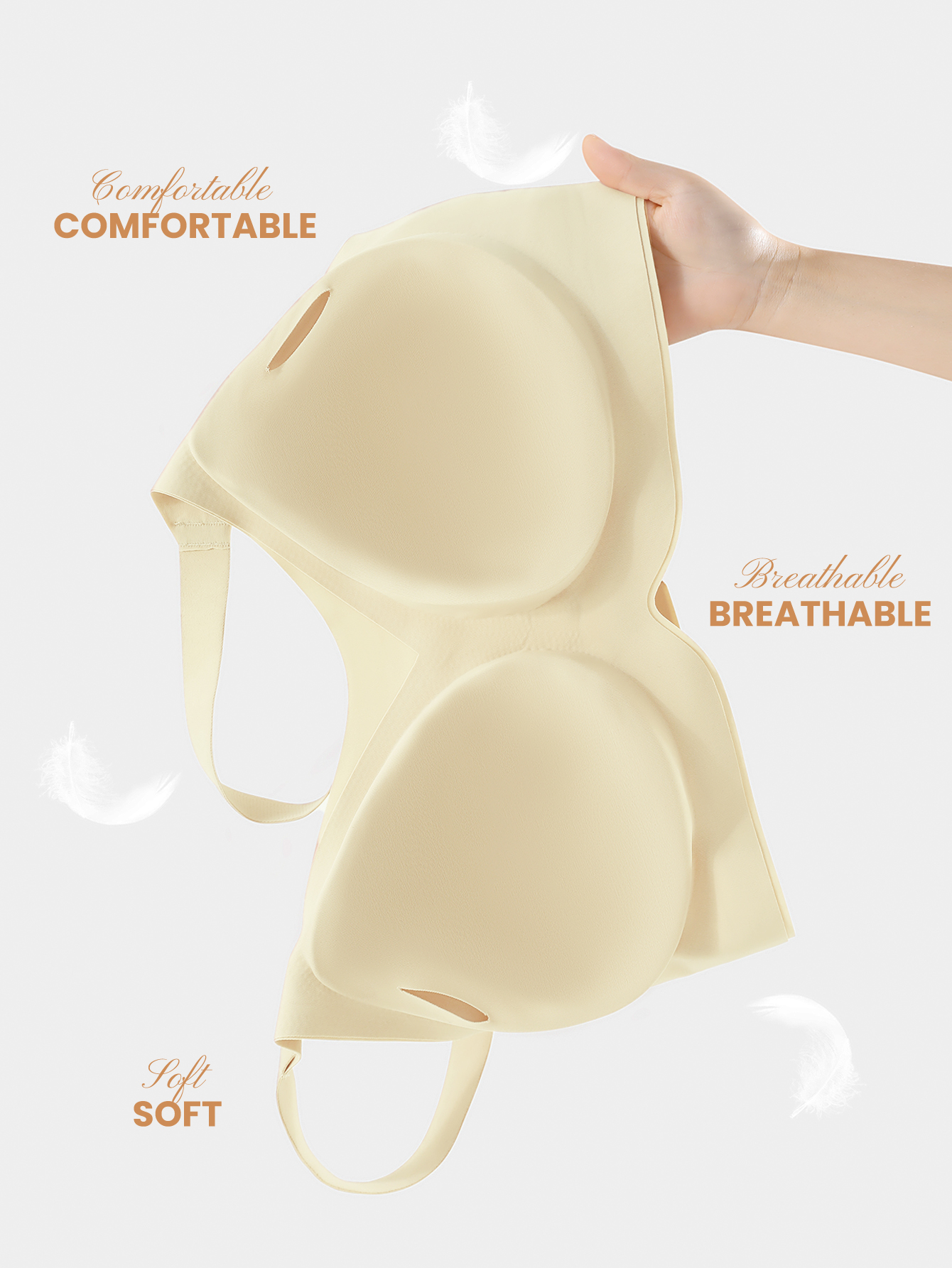 Plus Size Women Solid Color Da - огляд і ціна Wirefree Bra Comfort