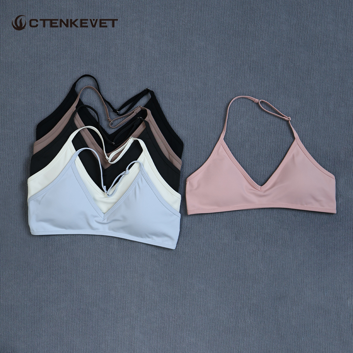 Women's Summer Halter Neck Pad - огляд і ціна Sports Bra Racerback