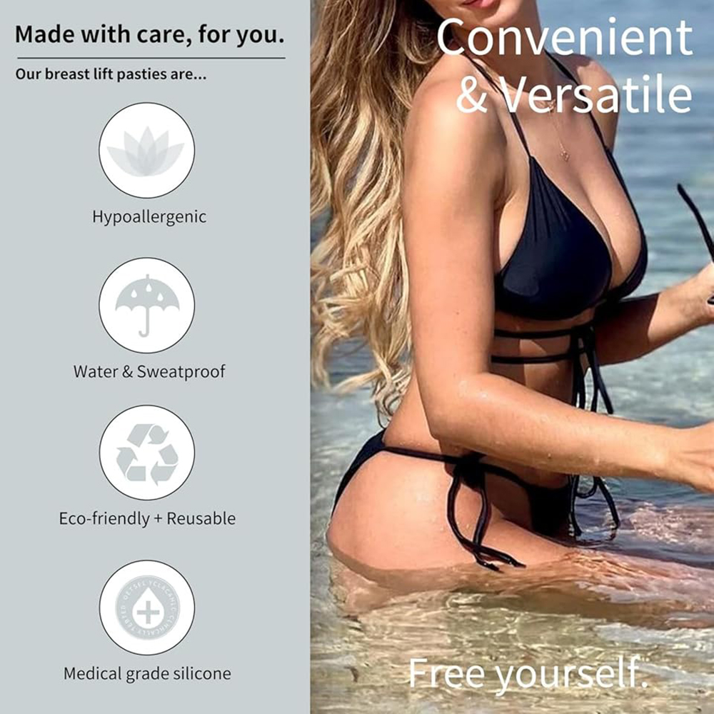 Adhesive Silicone Push Up Bra  - огляд і ціна Backless Bra Sticky