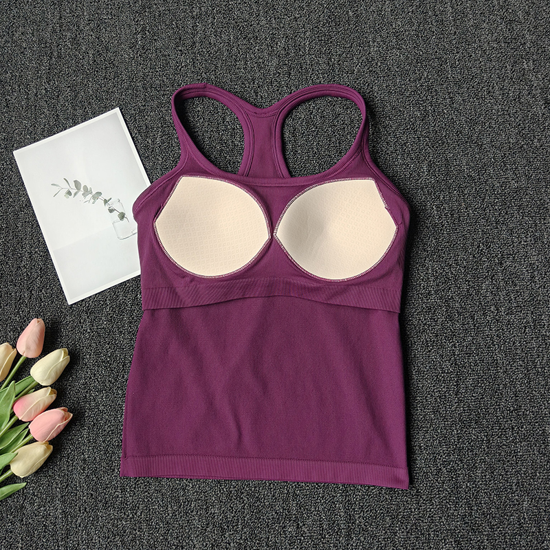 Summer Women's Yoga Camisole S - огляд і ціна T Shirt Bra Seamless