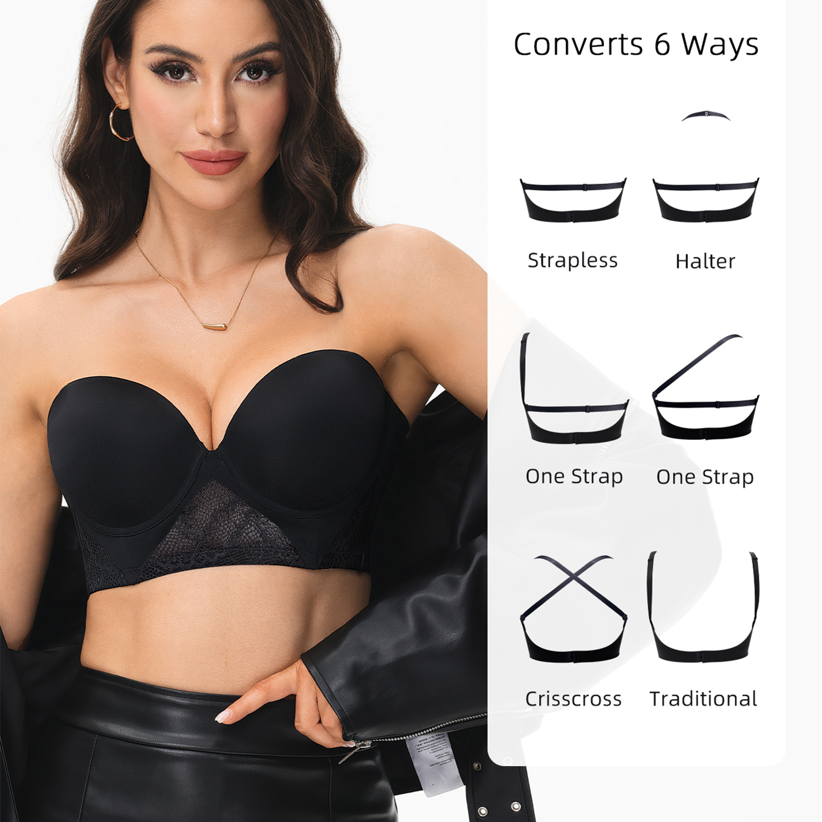 New Women Bras Everyday Sexy T - огляд і ціна Convertible Bra Multiway