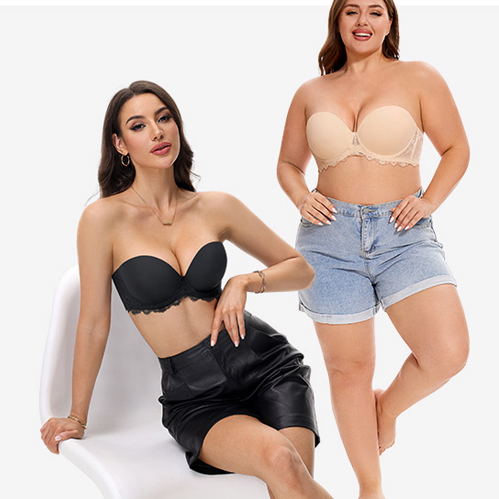 New Plus Size Sexy Strapless P - огляд і ціна Convertible Bra Multiway