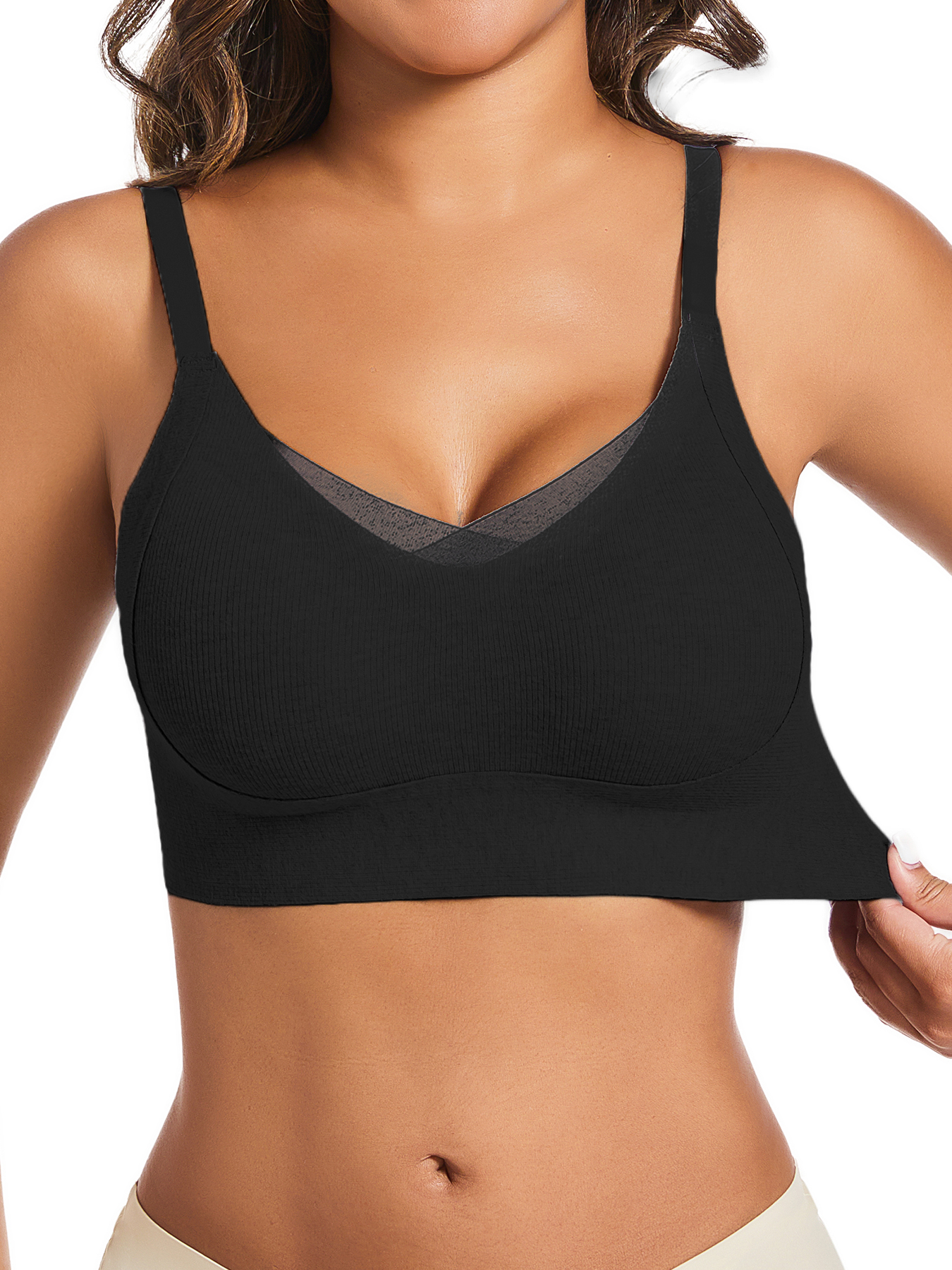 1pc Women's Casual Black  Push - огляд і ціна Underwire Bra Padded
