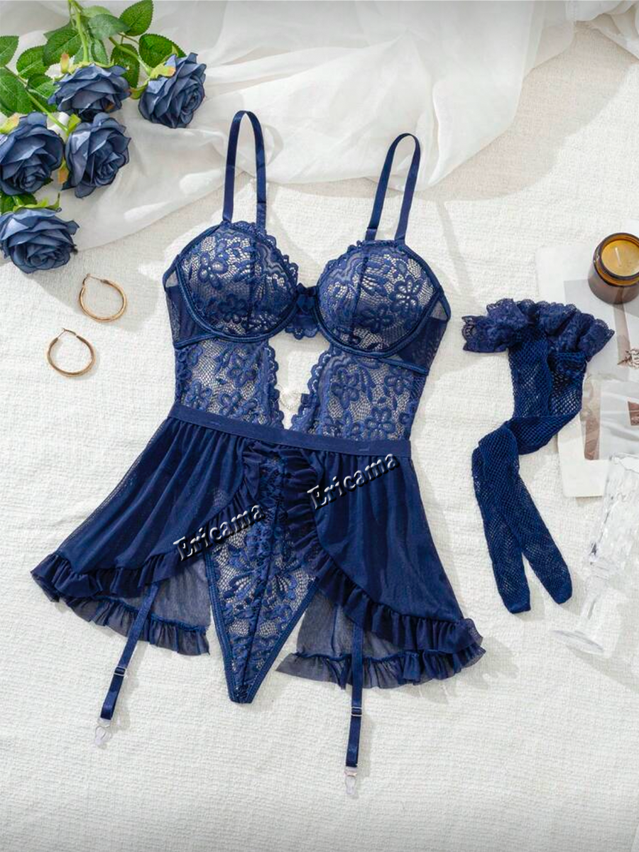 Erotic Women's Lingerie Sets F - огляд і ціна Lace Bralette Set