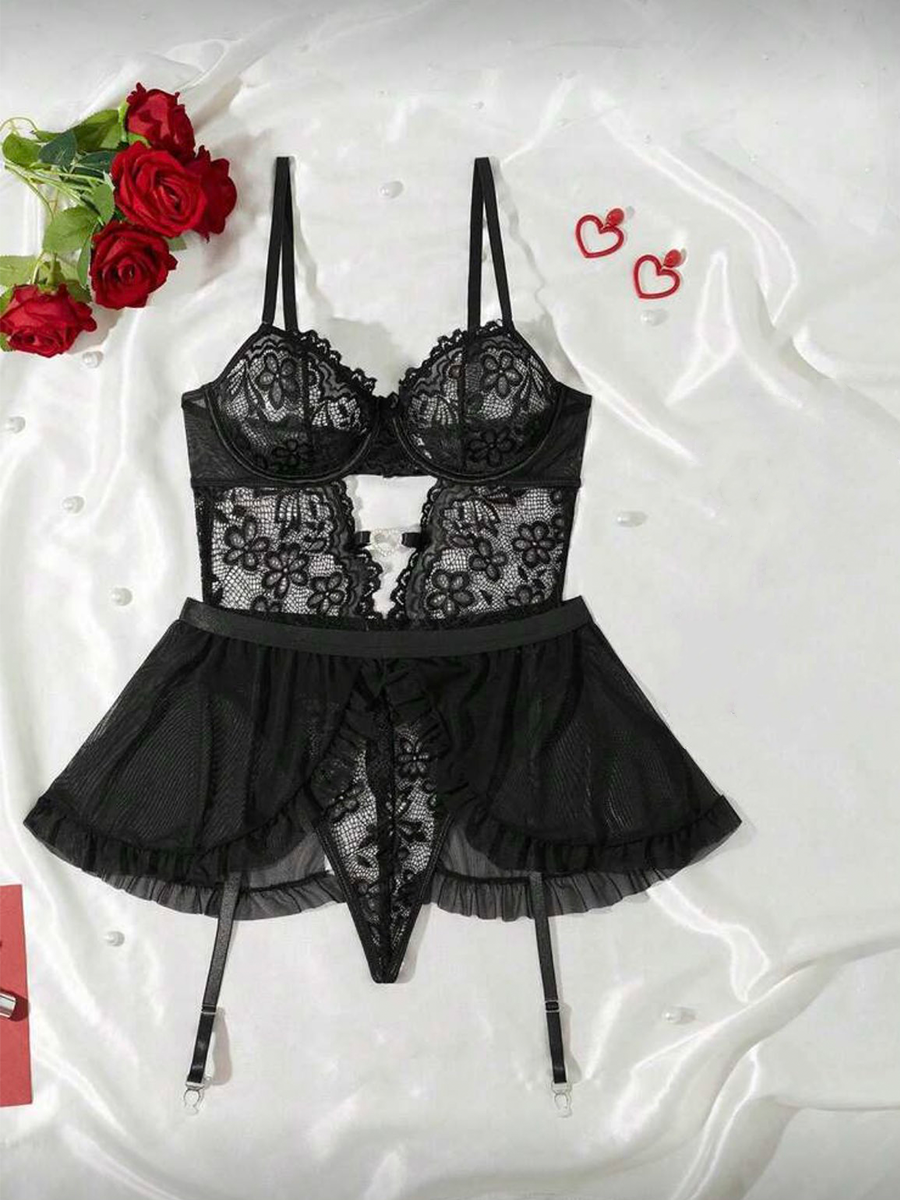 Erotic Women's Lingerie Sets F - огляд і ціна Lace Bralette Set