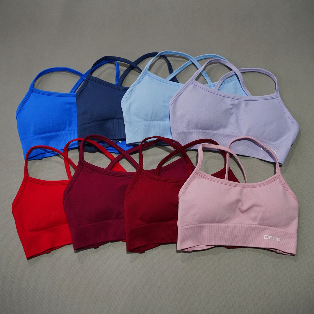 DFDK Ribbed Seamless Cross Bac - огляд і ціна Plunge Bra Push Up
