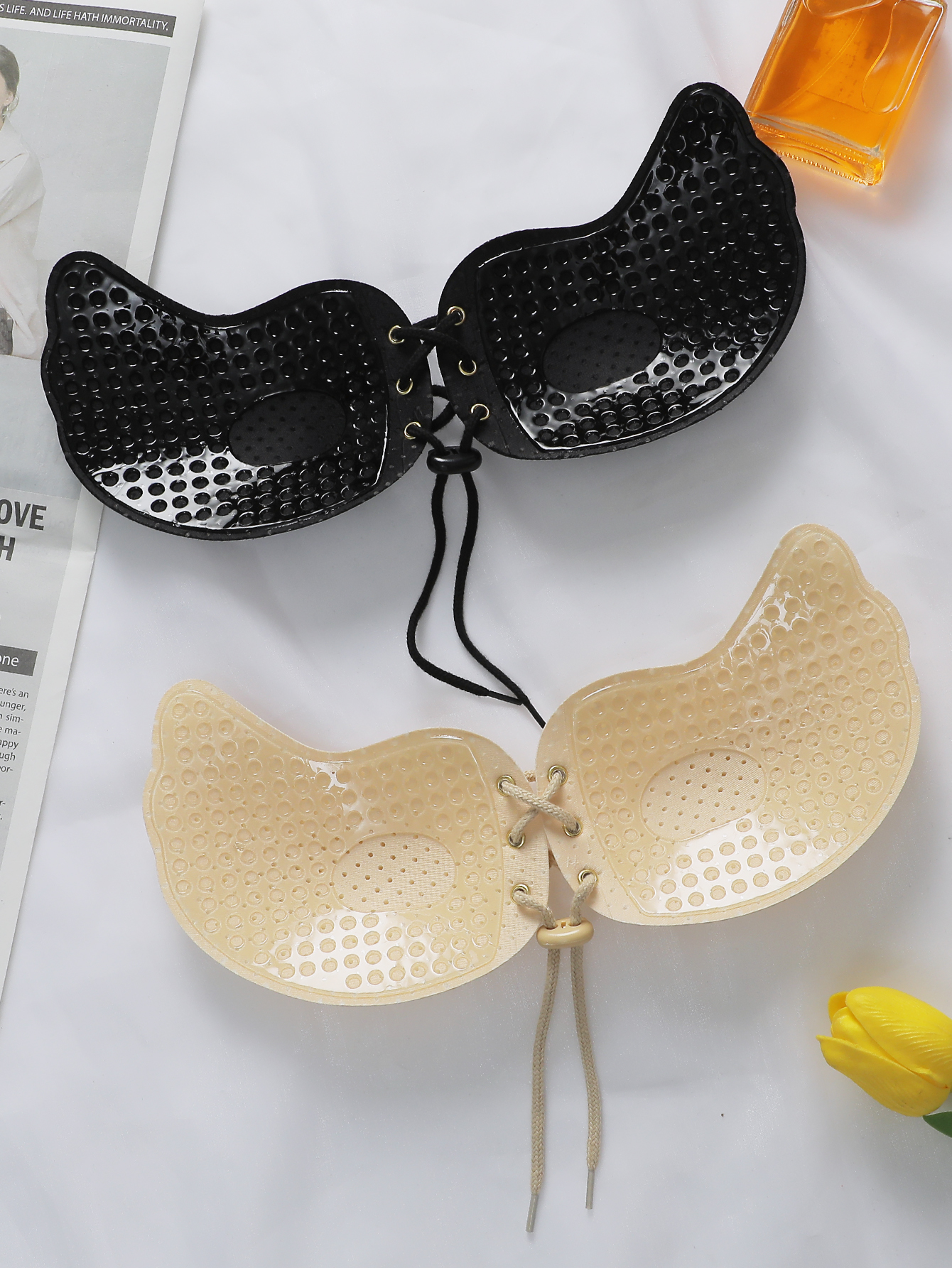 Women Lace Embroidery Sticky B - огляд і ціна Strapless Bra Adhesive