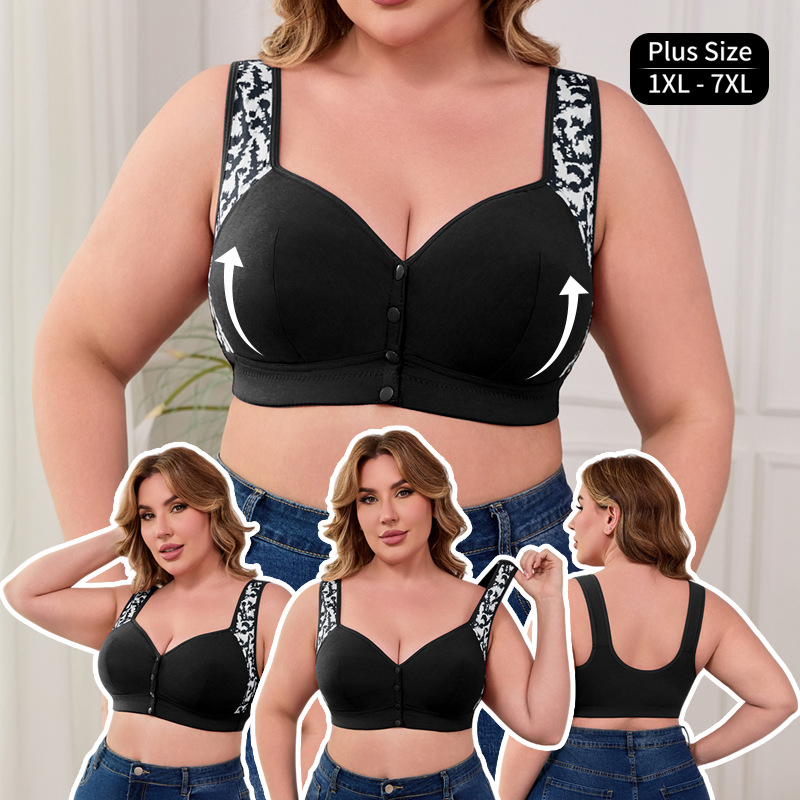 XL-7XL Plus Size Front Buckle  - огляд і ціна Full Coverage Bra